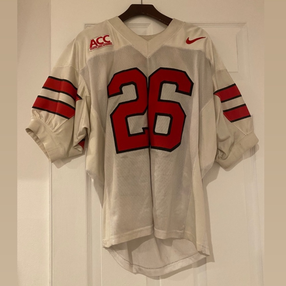 Vintage Red and White Football Jersey